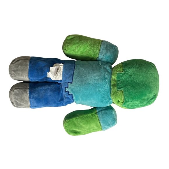 Minecraft Plush Zombie Pillow Toy Blue & Green Soft Stuffed Figure Collectors It - Picture 4 of 11